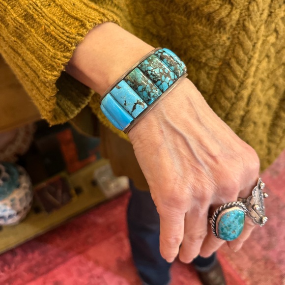 Vintage Turquoise Bangle Bracelet - Picture 1 of 5